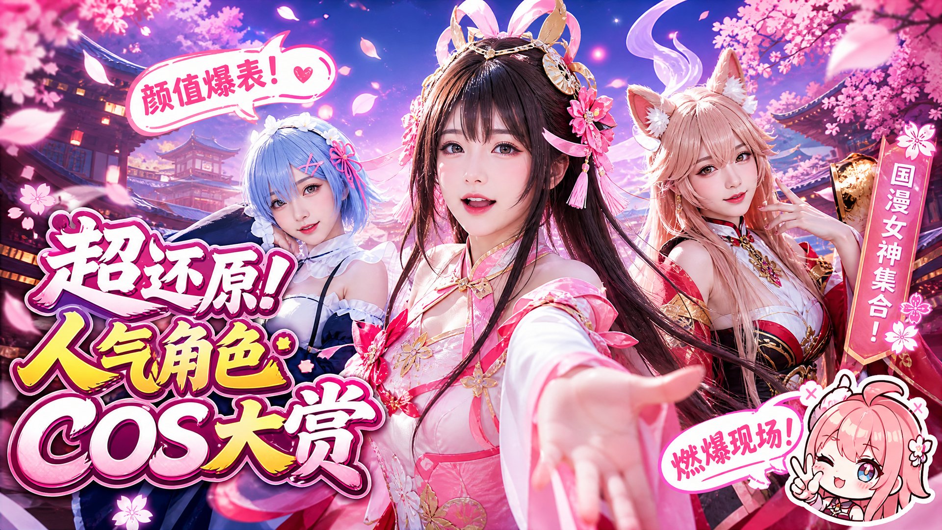 抖音风 抖音风动漫视频：超还原人气角色COS大赏·二次元视频演示合集